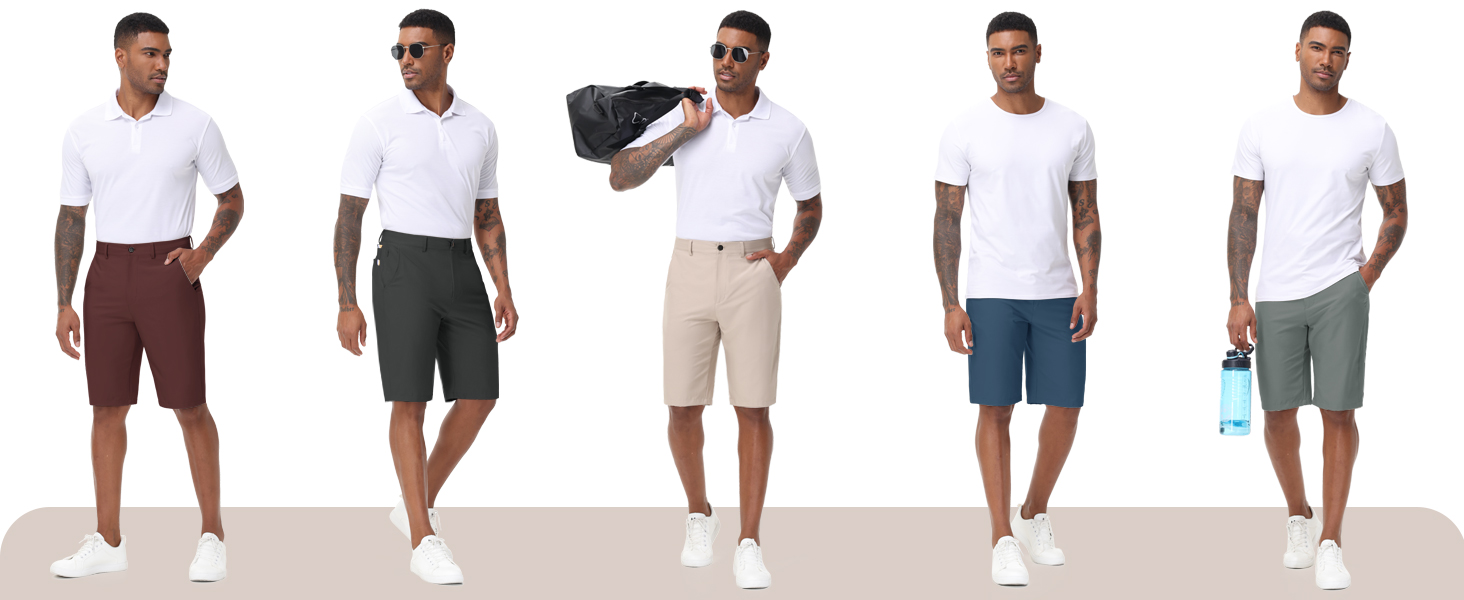 mens golf shorts dress  shorts khaki shorts hybrid shorts