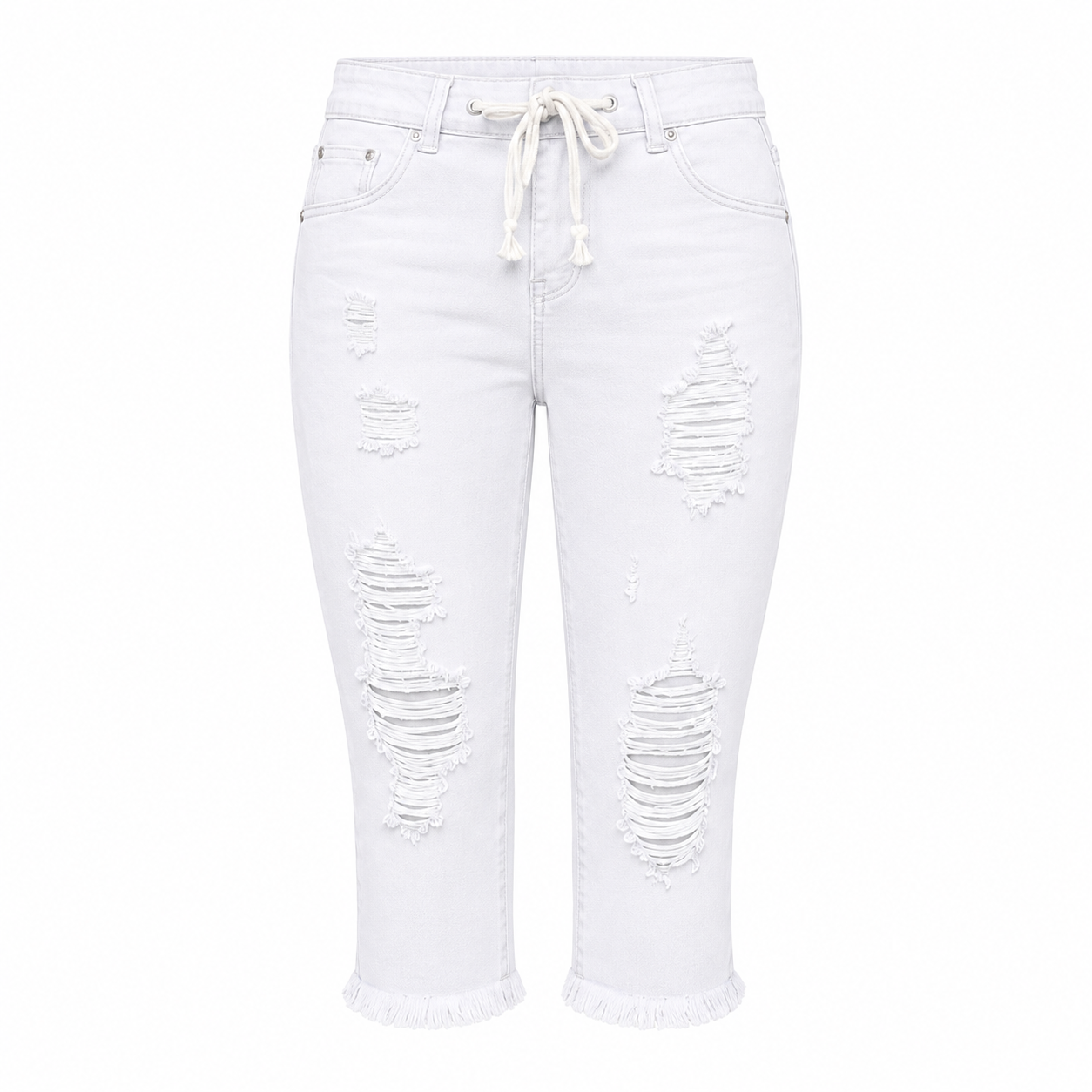 Women's Distressed Capri Jeans 8-Pack
