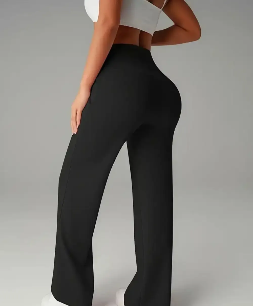 Women's  Wide Leg High Waist Sporty Casual Sweatpants with Pockets