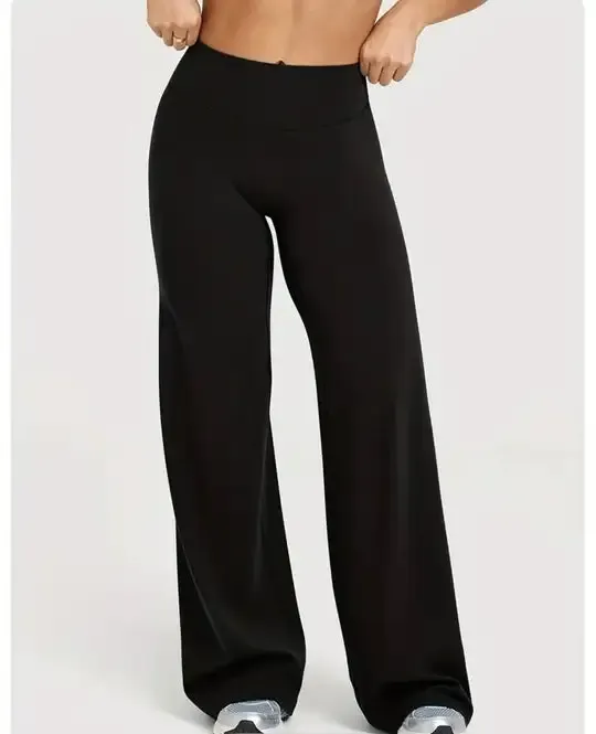 Women's  Wide Leg High Waist Sporty Casual Sweatpants with Pockets
