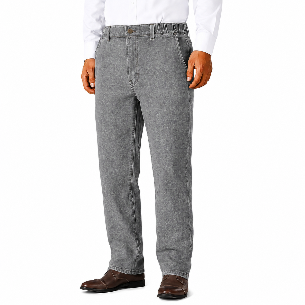 Men's Elastic Waist Jeans 8-Pack