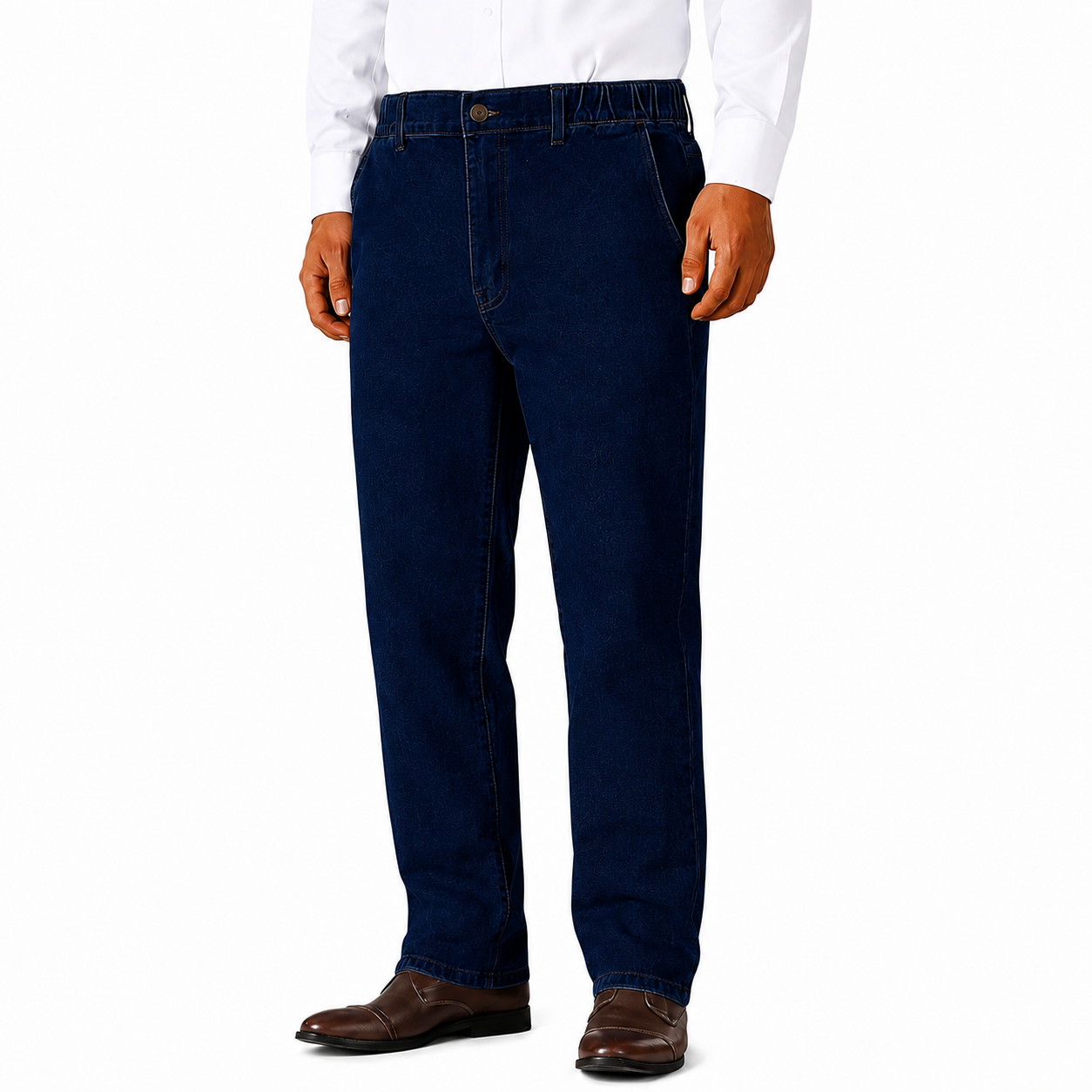 Men's Elastic Waist Jeans 8-Pack