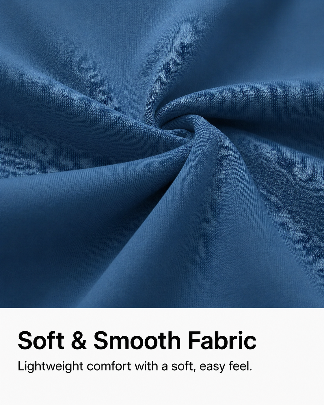 Soft and smooth fabric detail for men's crew neck T-shirt