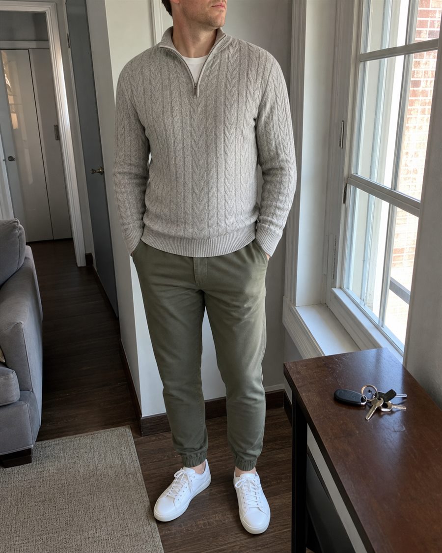 Half Zip Sweater fit reference