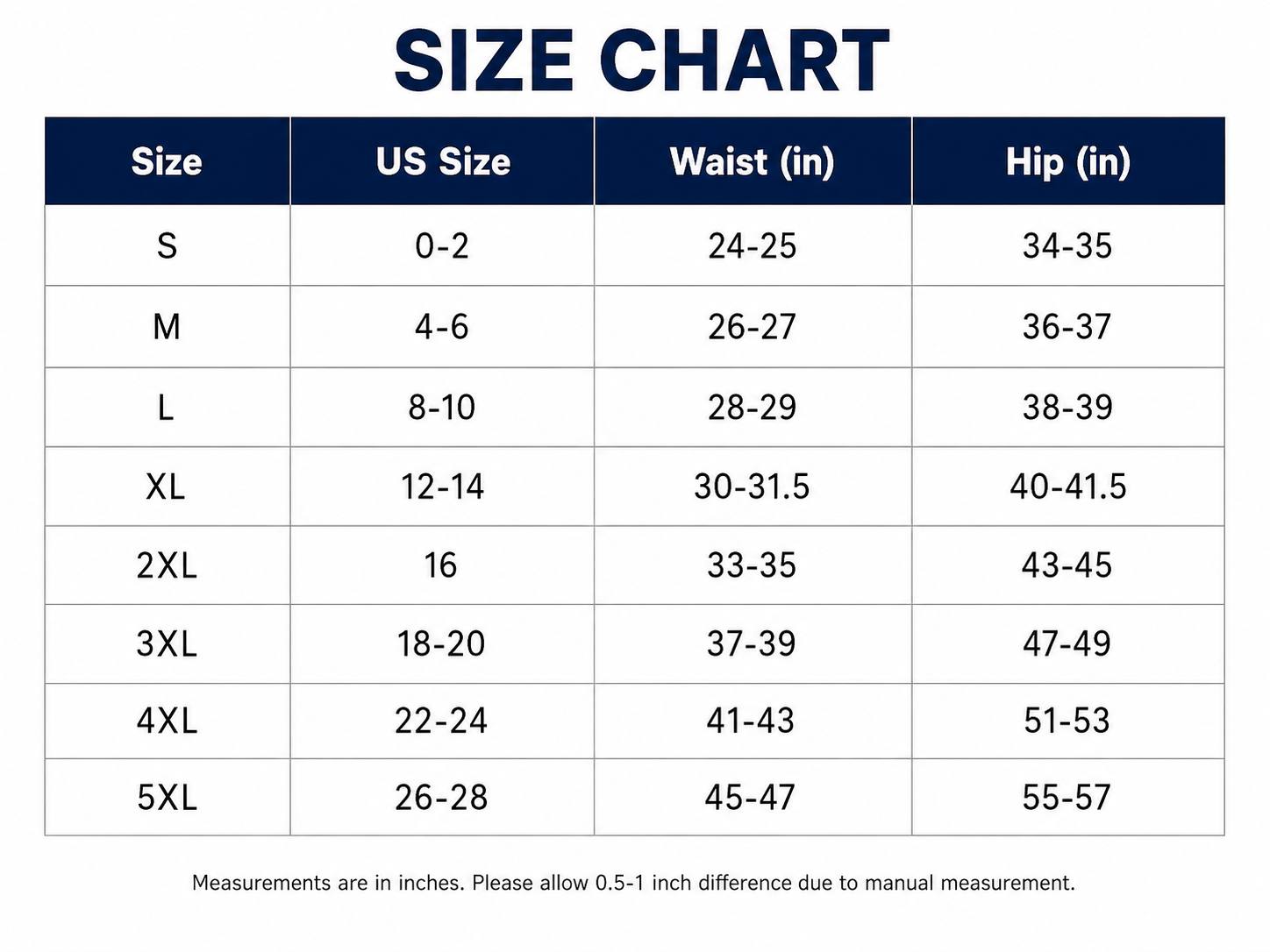 size chart for women's distressed capri jeans
