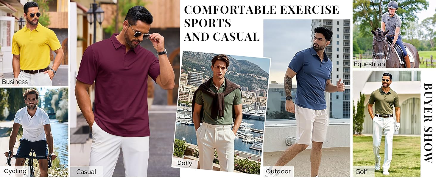 polo shirts