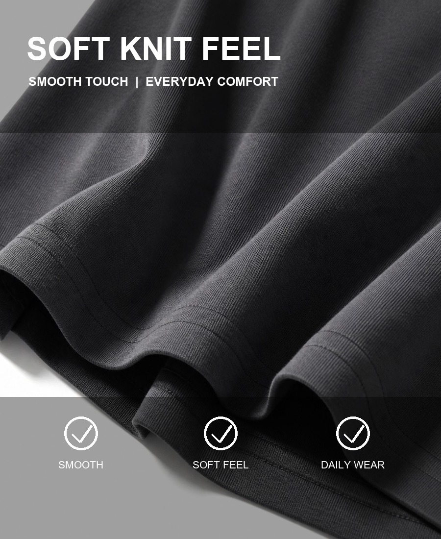 Close-up of soft knit T-shirt fabric texture
