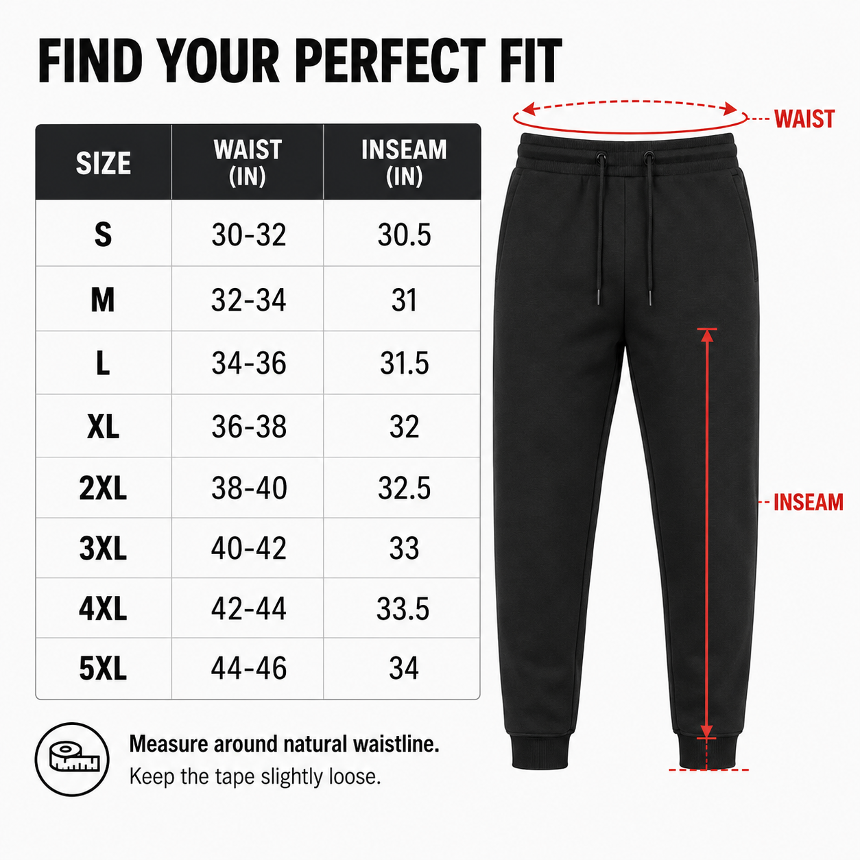 Men's Fleece Jogger Sweatpants 8-Pack