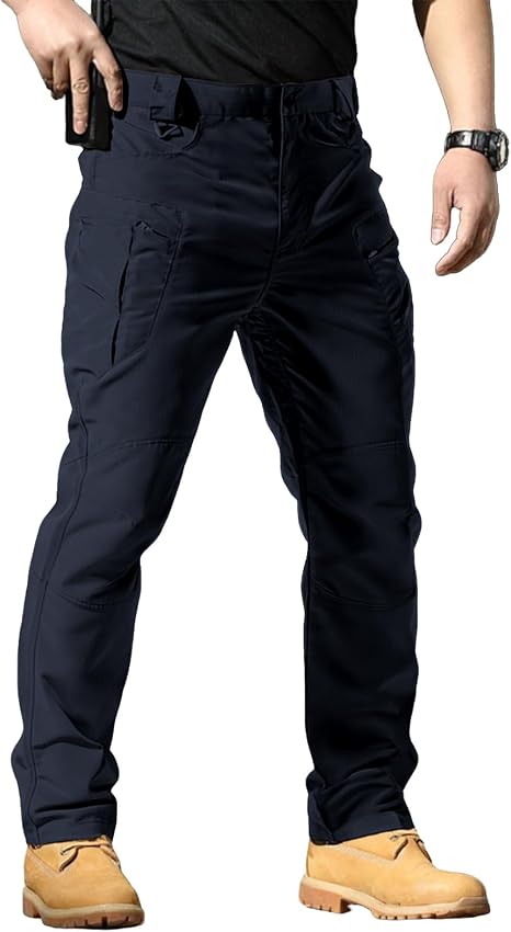 Navy blue tactical cargo pants