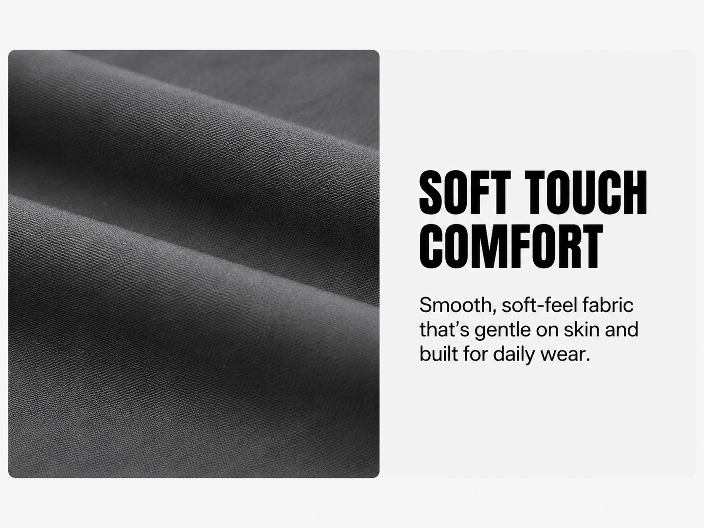 Soft touch fabric close-up.
