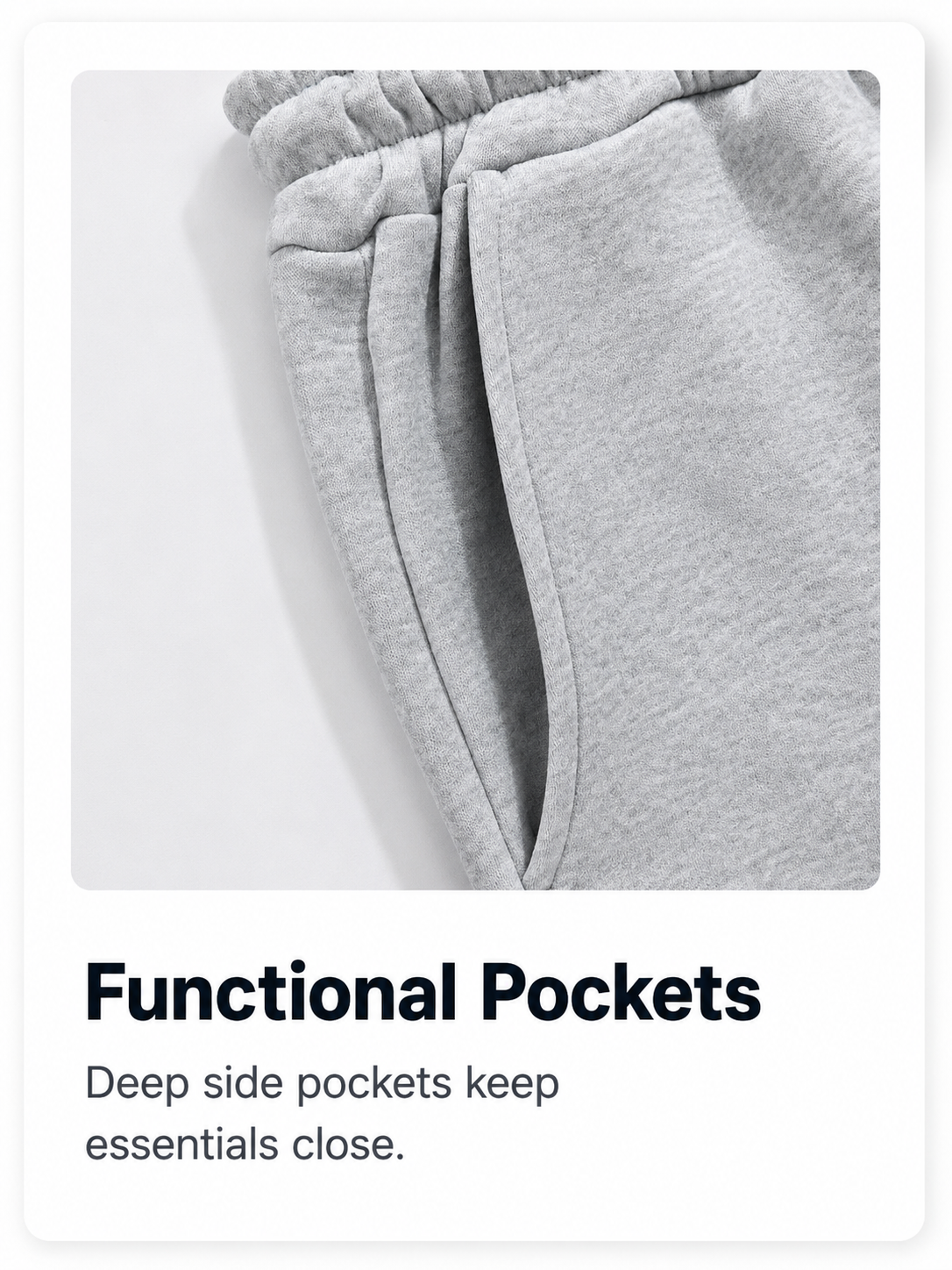 Functional pockets detail