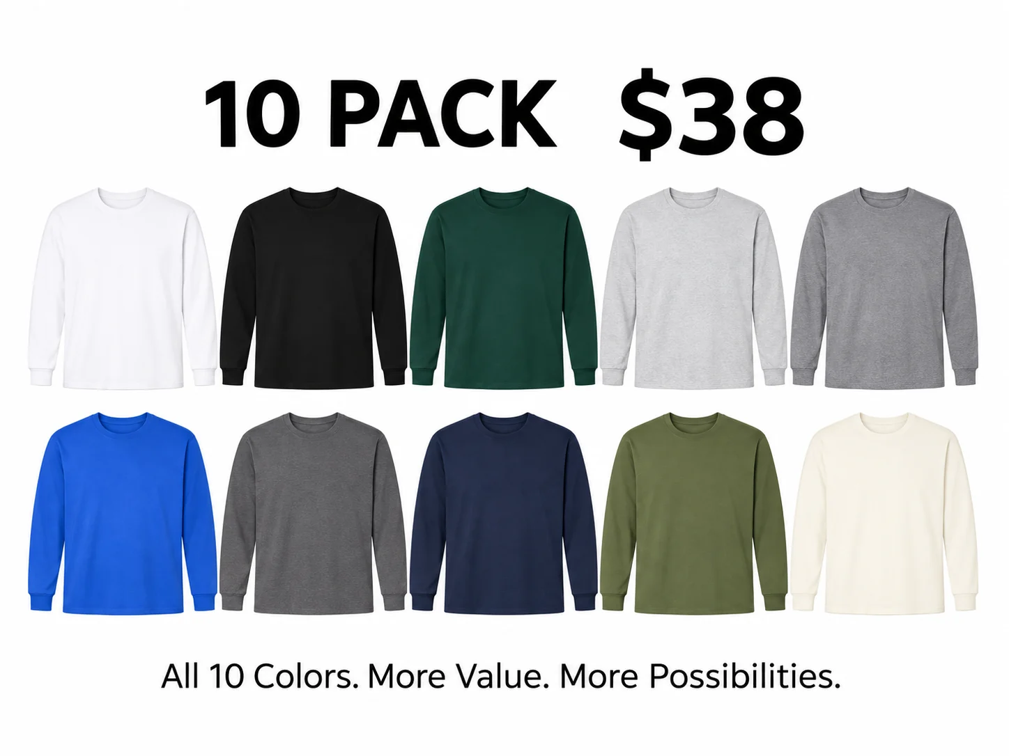 Mixed 10-Pack with all ten colors
