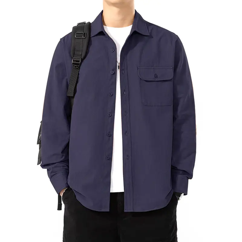 Navy workwear overshirt