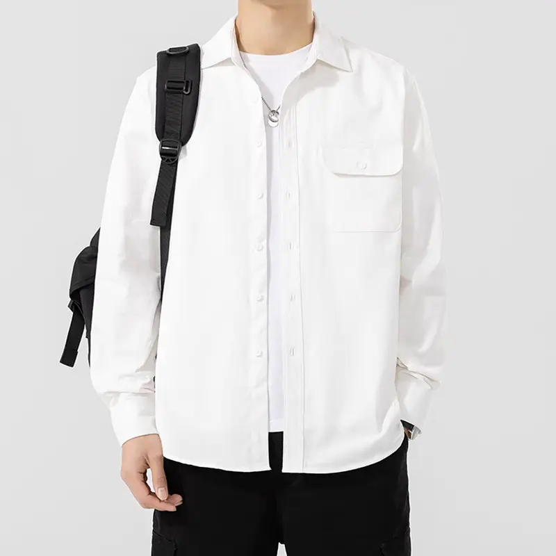 White workwear overshirt