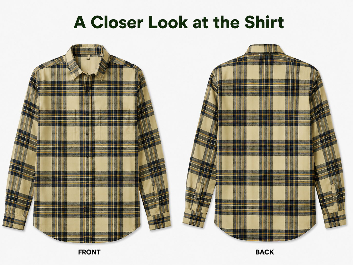 A Closer Look at the Shirt — front and back