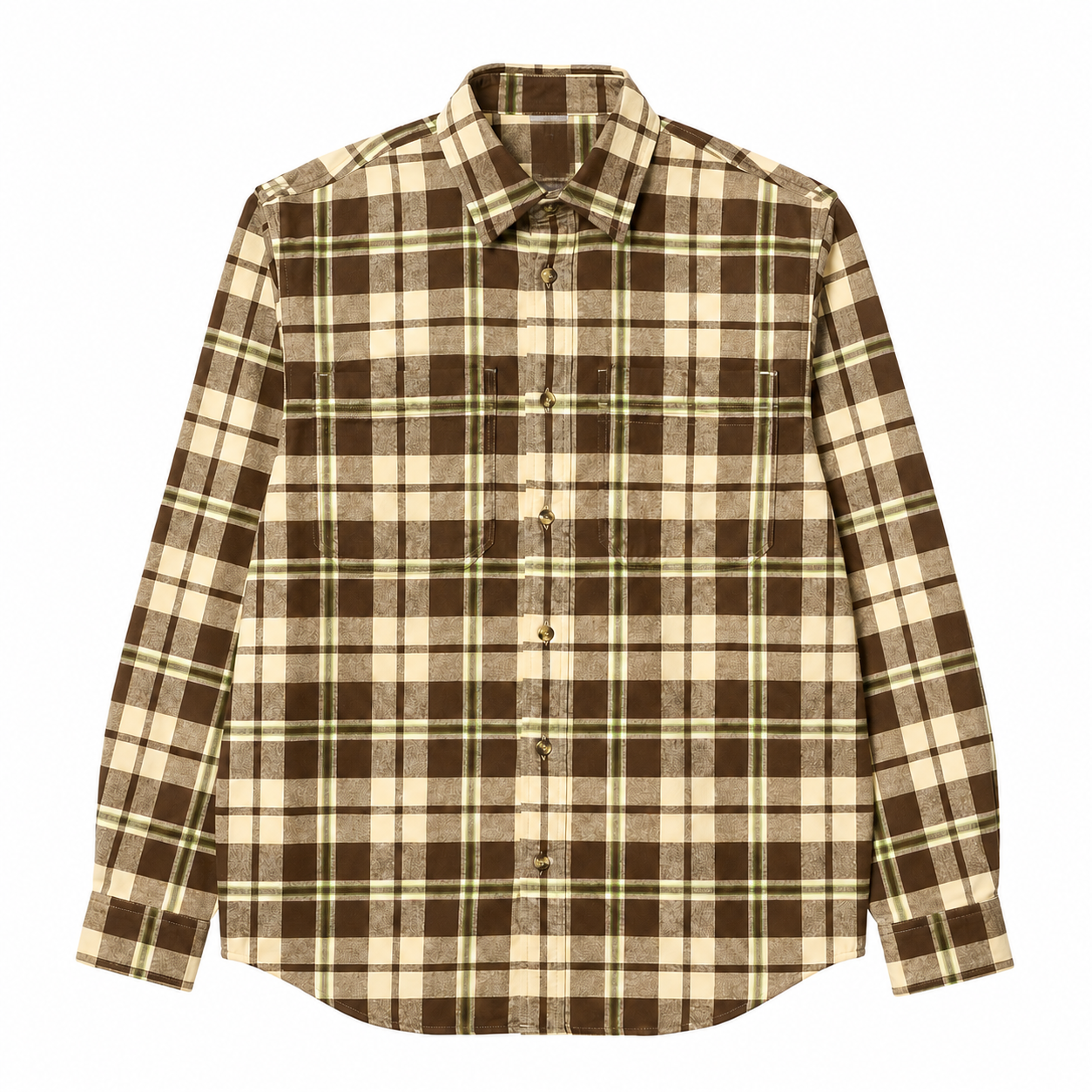 Brown Cream Plaid