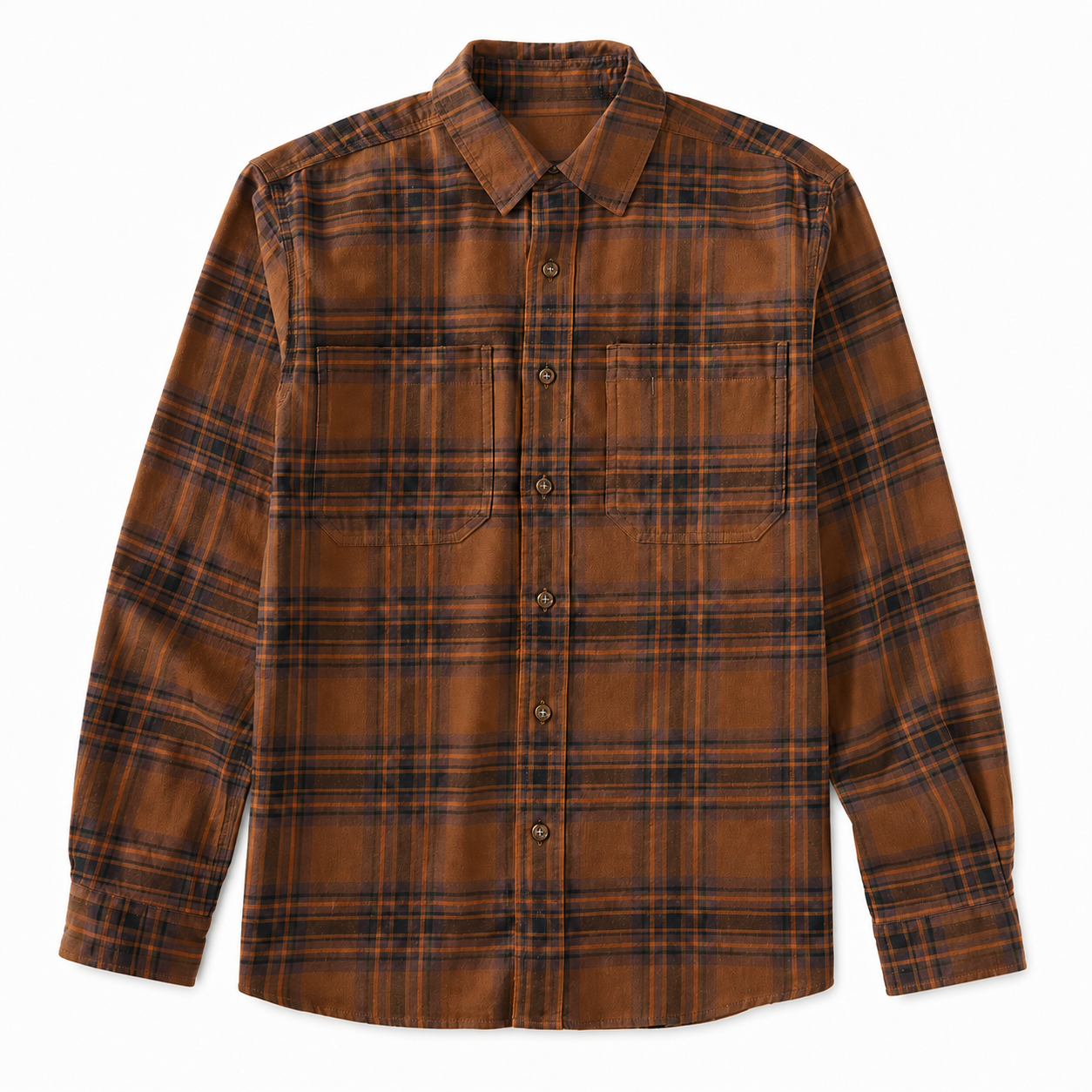 Orange Brown Plaid