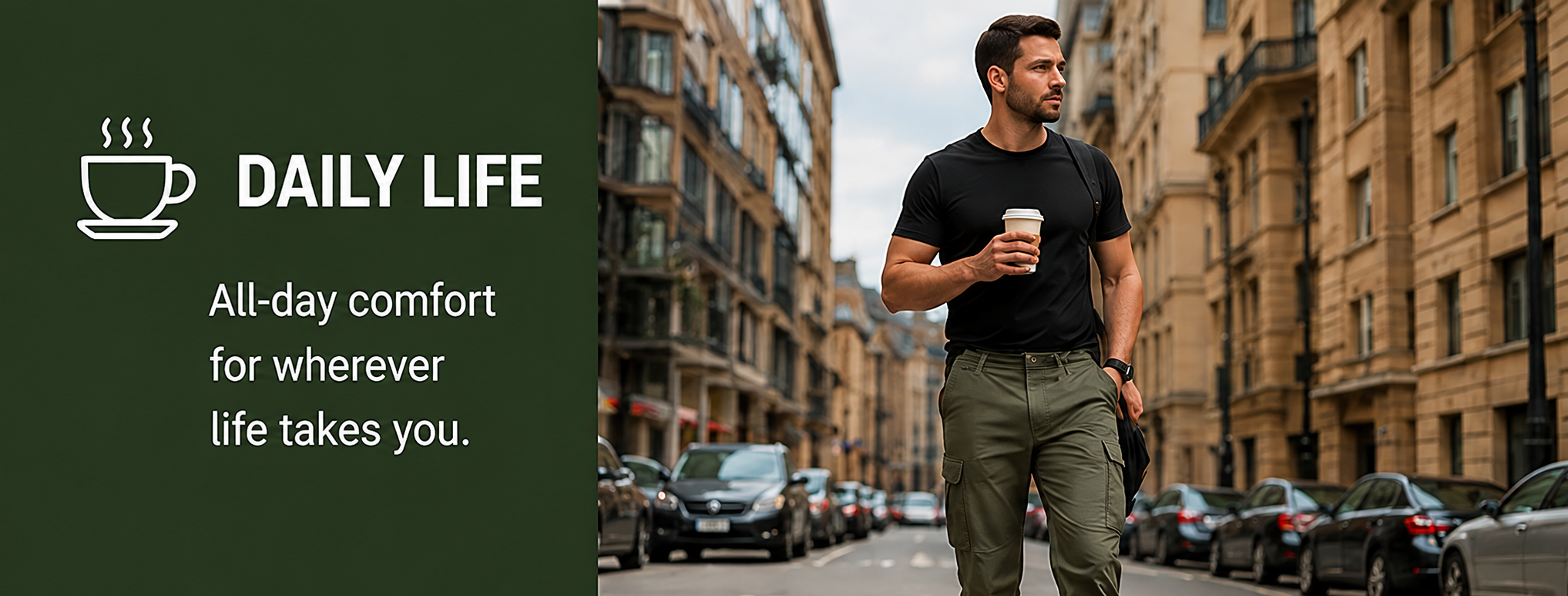 Daily life setting with work pants