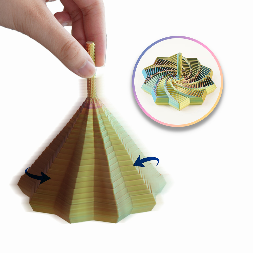 3D Printed Pass-through Pyramid Fidget Toy 🌀