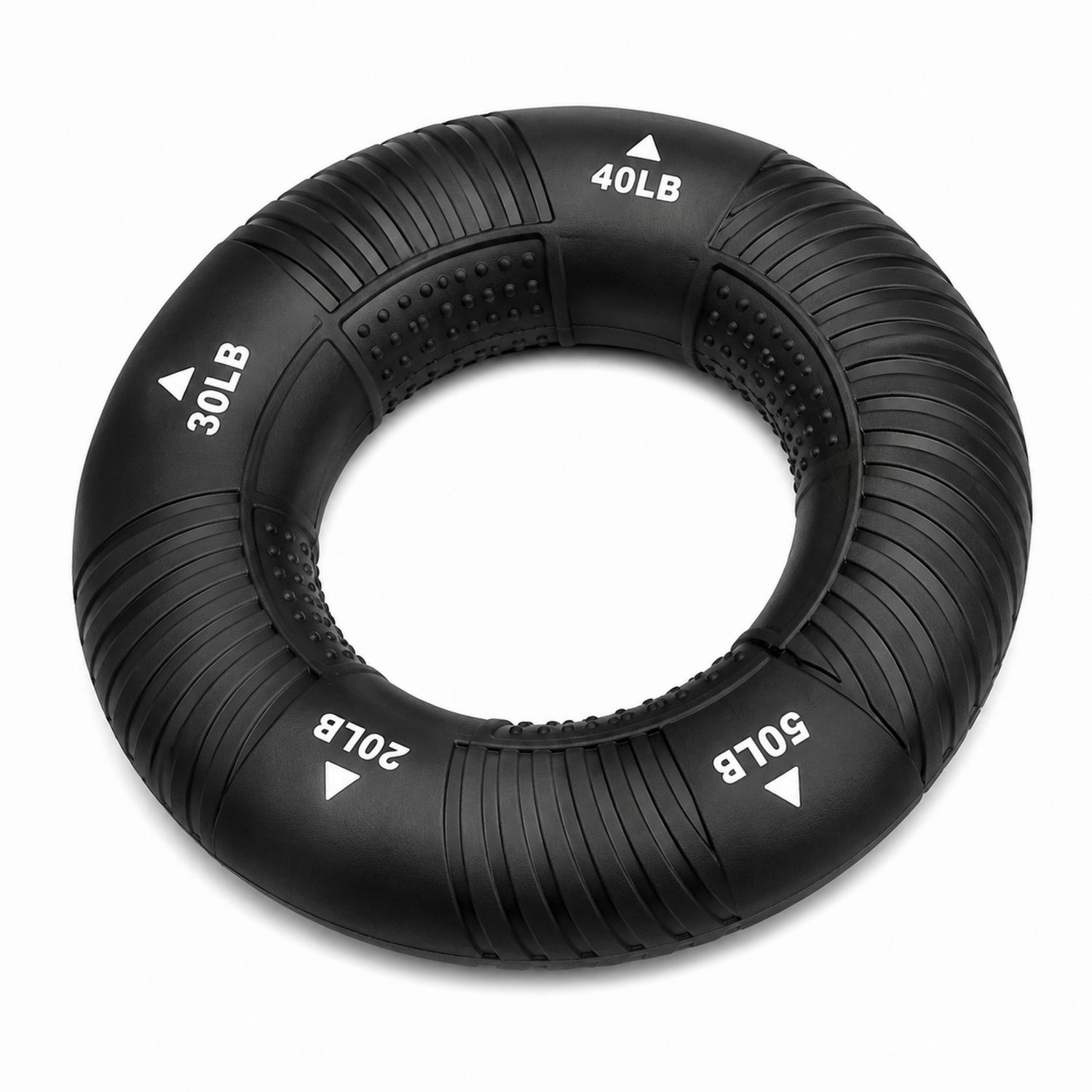 Einstellbarer Handtrainer Widerstandsring Schwarz 9-23kg-Domxiron