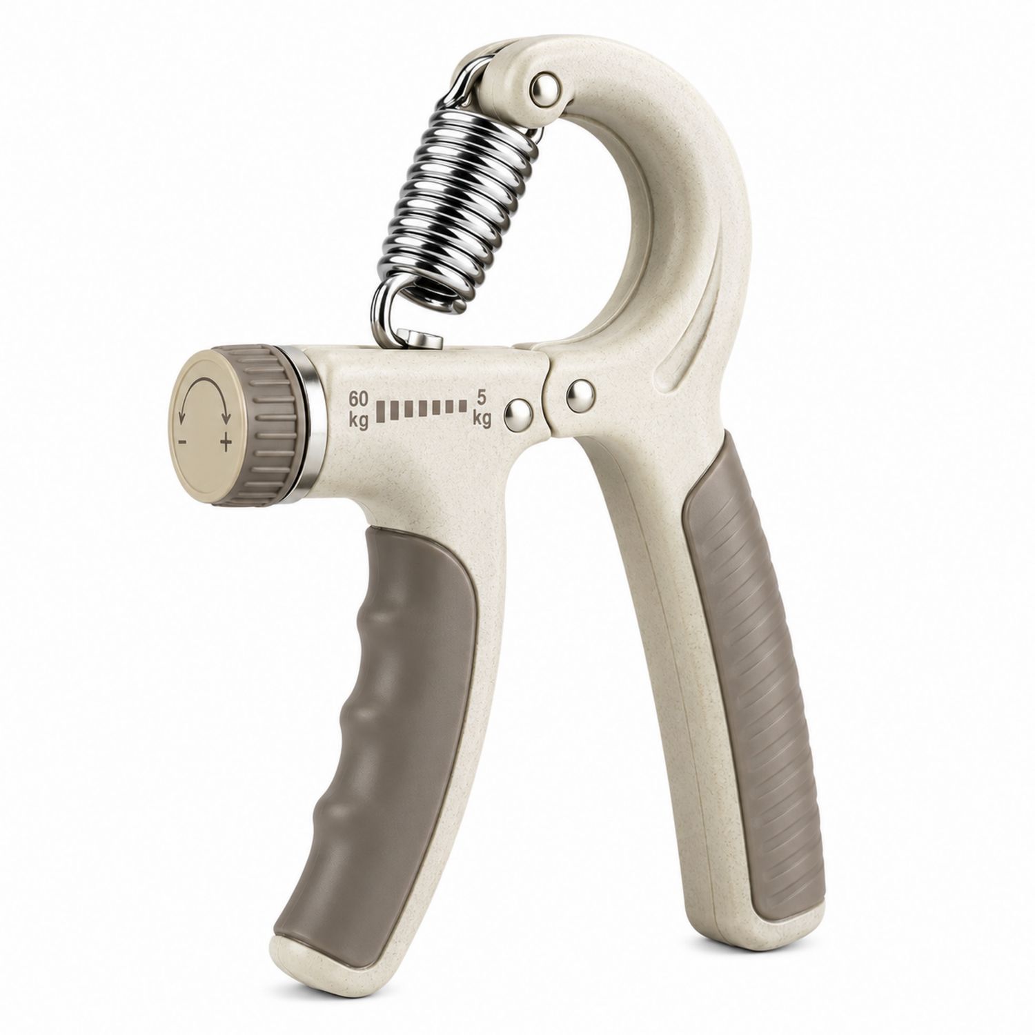 Verstellbarer Handmuskeltrainer 5-60kg Beige/Braun-Domxiron
