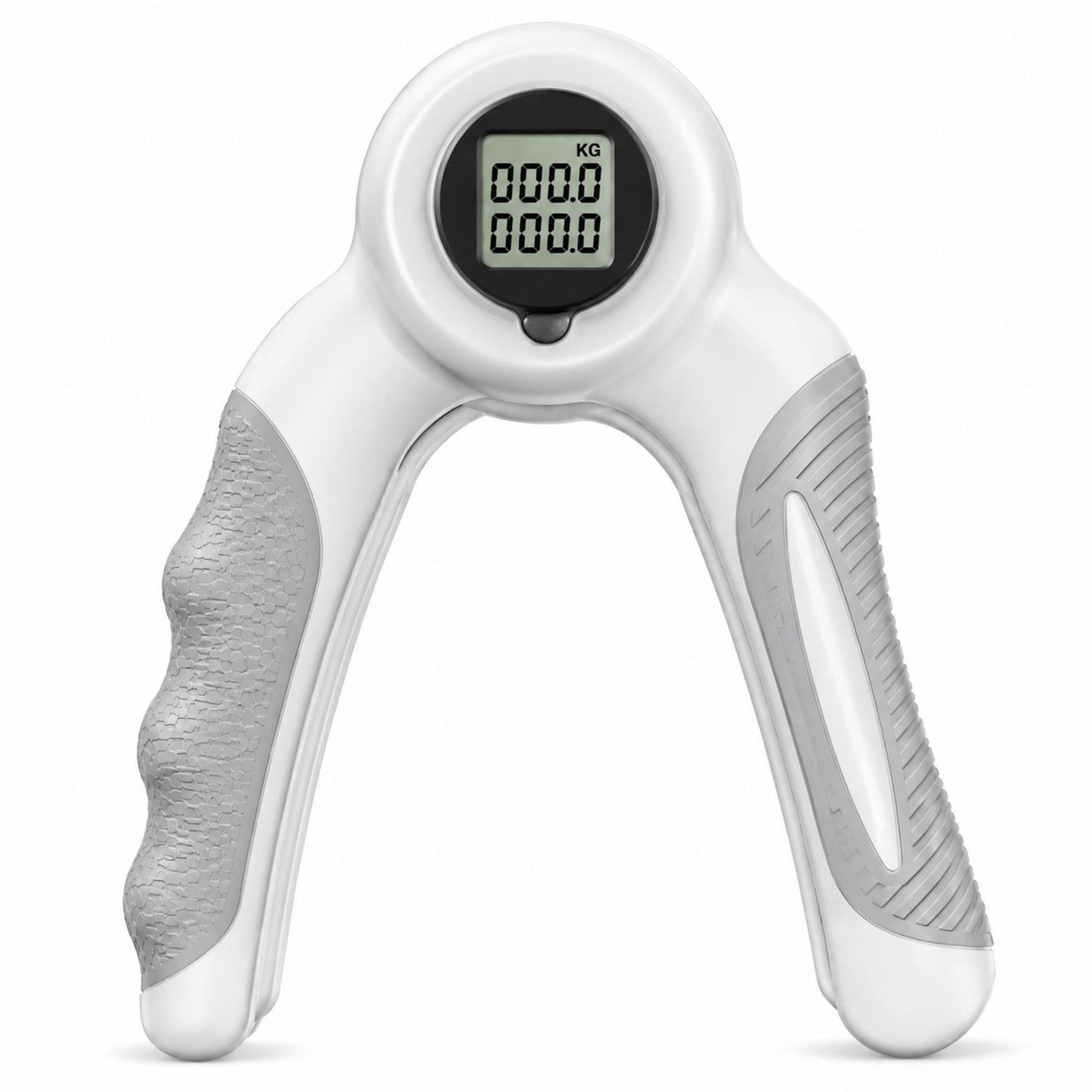 Handtrainer mit Digitalanzeige, 5-60 kg, Weiß/Grau-Domxiron