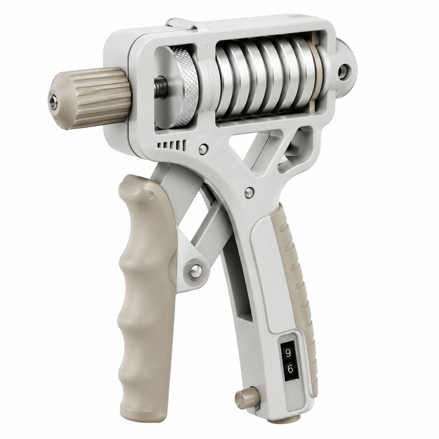 Einstellbarer Handmuskeltrainer Beige 10-60kg-Domxiron