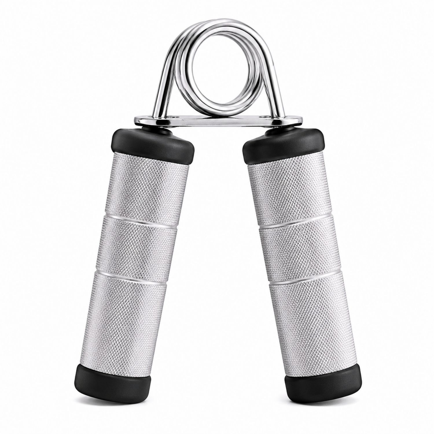 Handtrainer aus Metall in Silber und Schwarz-Domxiron