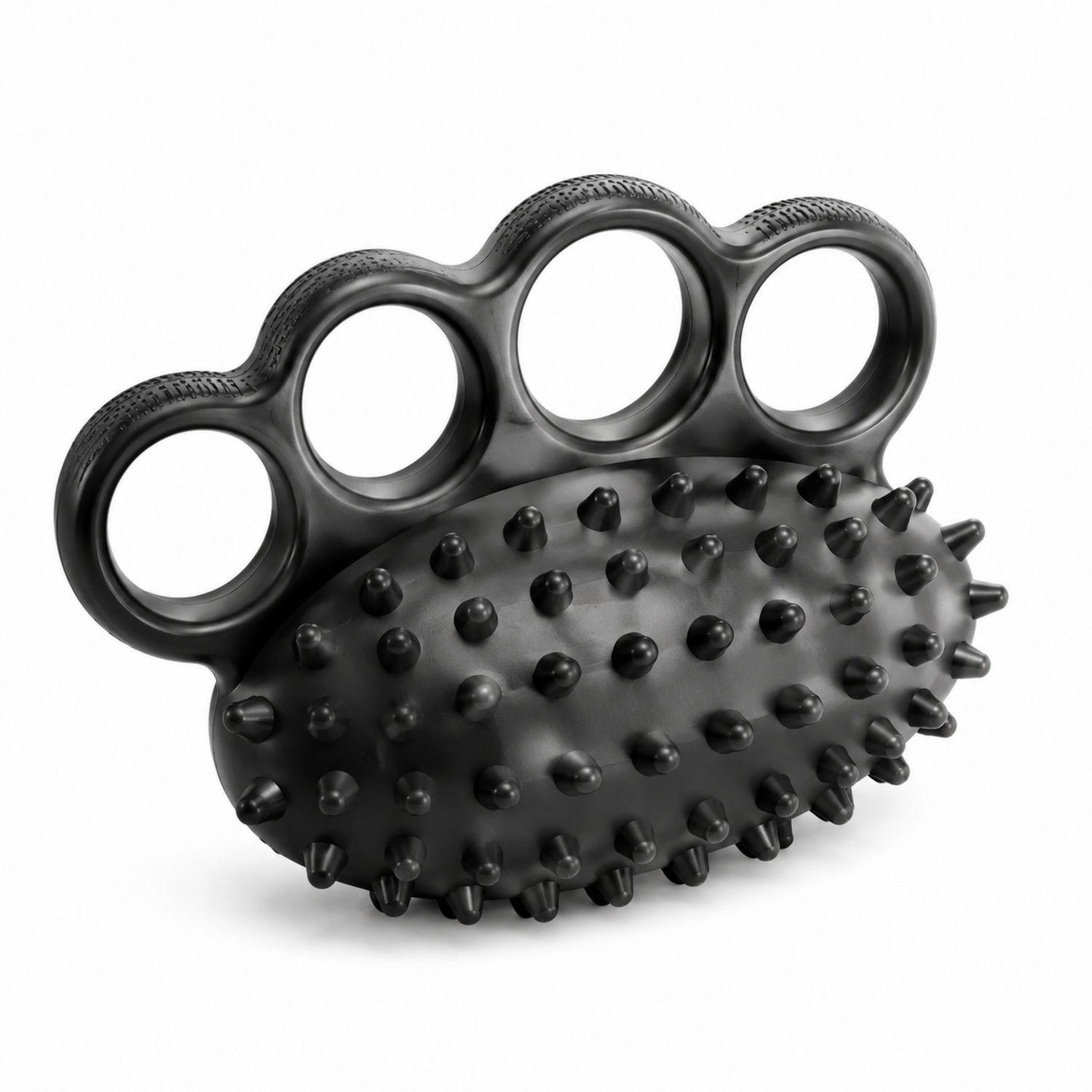 Schwarzes Handmassagegerät mit Noppen für Muskelentspannung-Domxiron