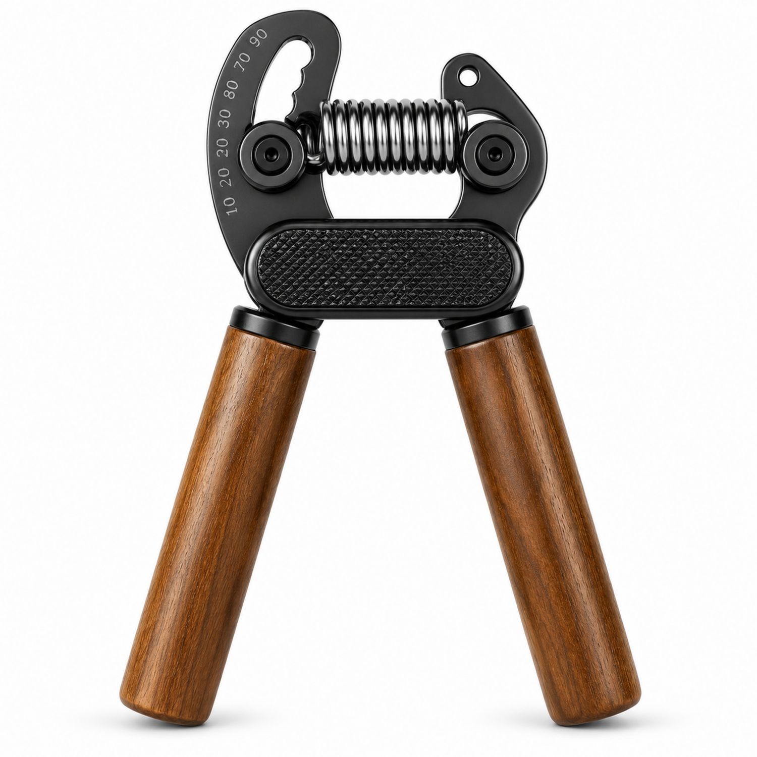 Verstellbarer Handtrainer Holzgriff 10-90 kg-Domxiron