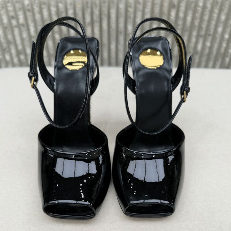 Shoeswoon Peep Toe Ankle Strap Wedge Platform Heels
