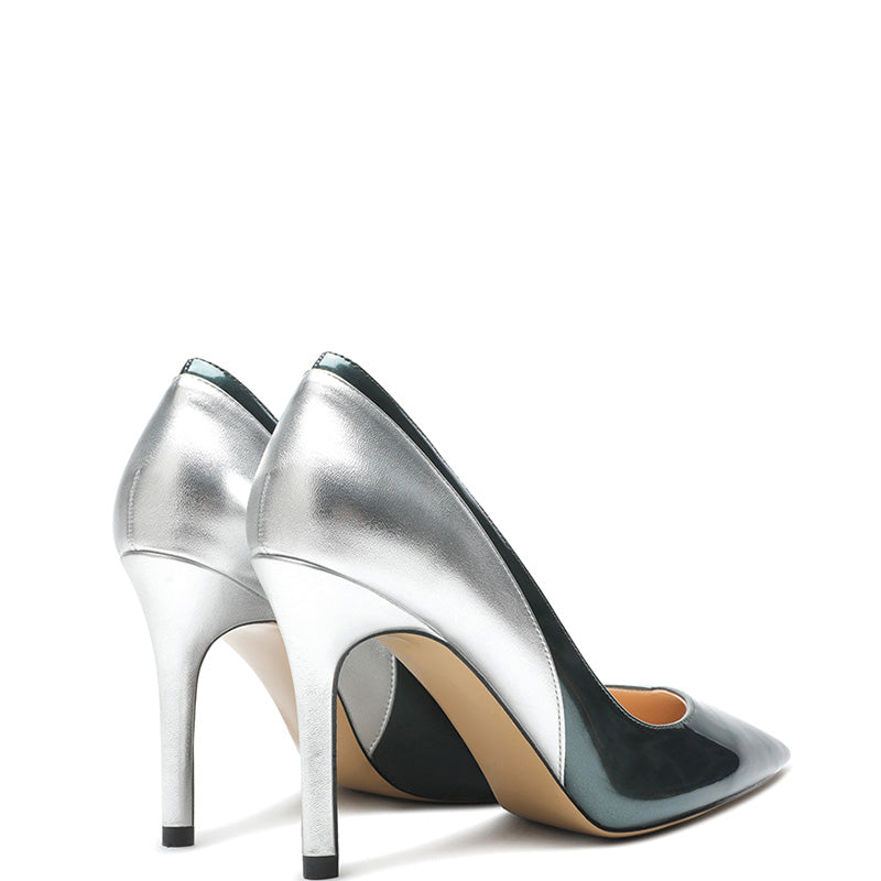 Shoeswoon Luxury Two-Tone Pointed Toe Stiletto High Heels