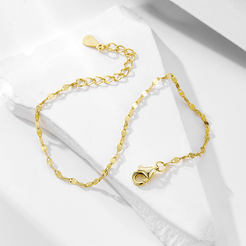 Shoeswoon Sparkle Sequin Chain Adjustable Anklet