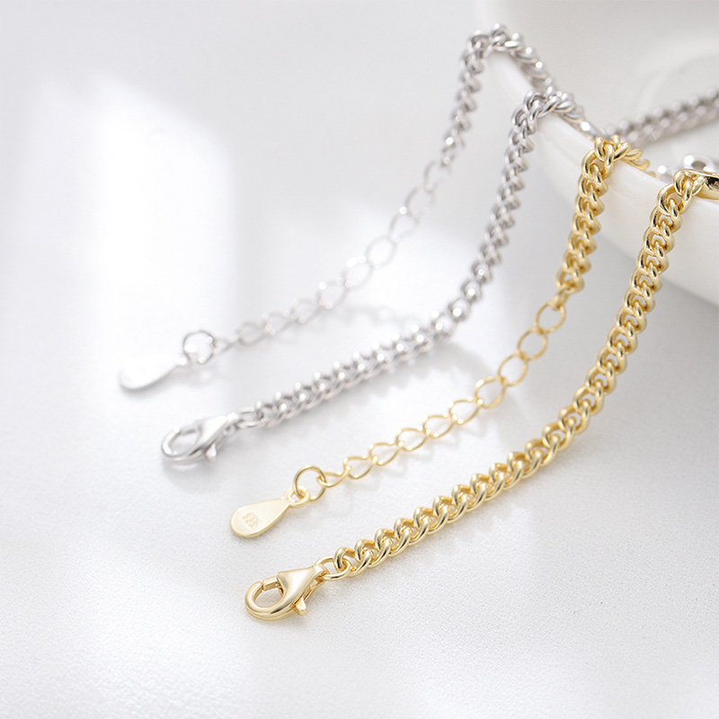 Shoeswoon Mini Crystal Heart Cuban Chain Adjustable Anklet