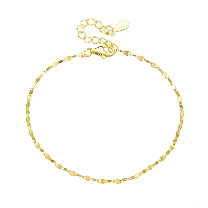 Shoeswoon Sparkle Sequin Chain Adjustable Anklet