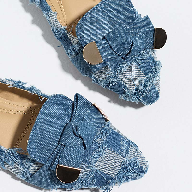 Shoeswoon Decorative Bow Casual Pointed Toe Ballet Flats
