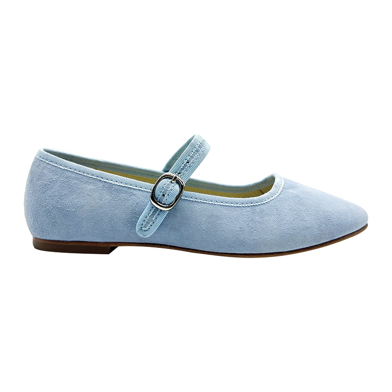 Shoeswoon Single Strap Buckle Pointed Toe Mary Jane Flats