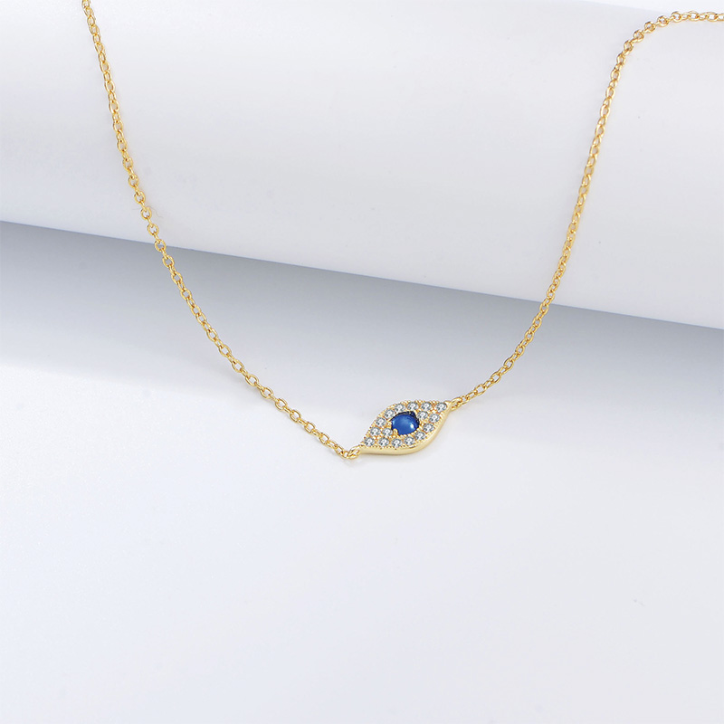 Shoeswoon Blue Crystal Evil Eye Dainty Adjustable Anklet