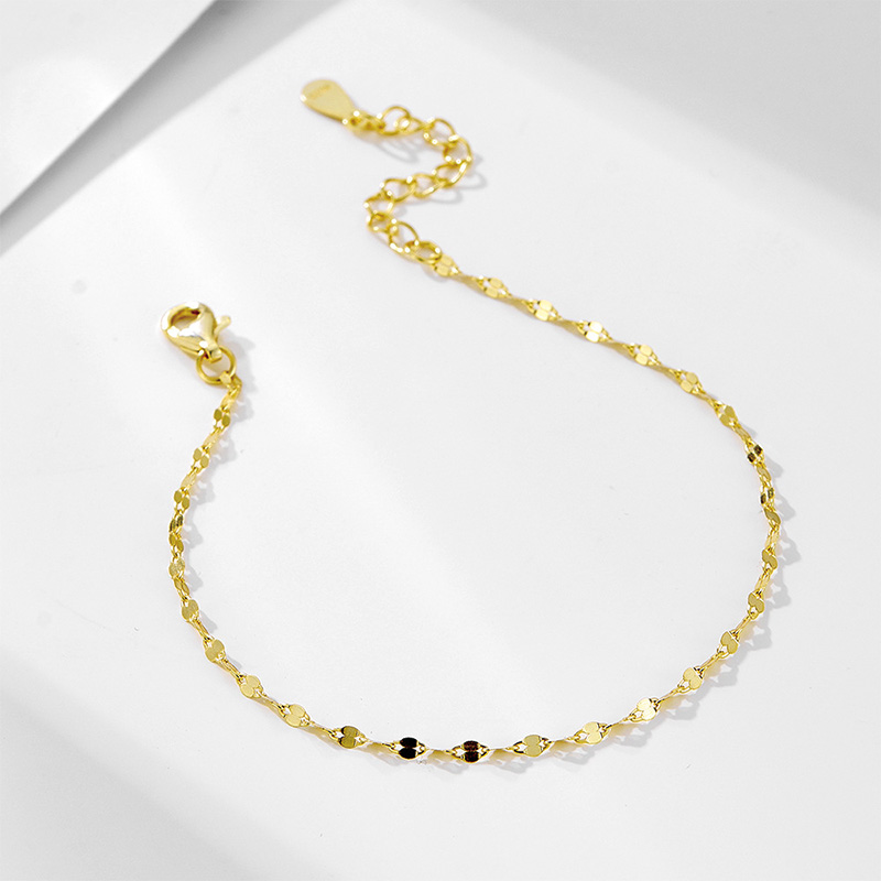Shoeswoon Sparkle Sequin Chain Adjustable Anklet