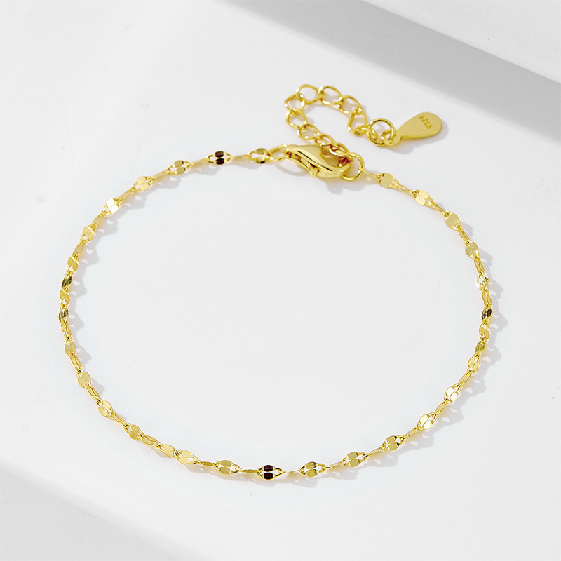 Shoeswoon Sparkle Sequin Chain Adjustable Anklet