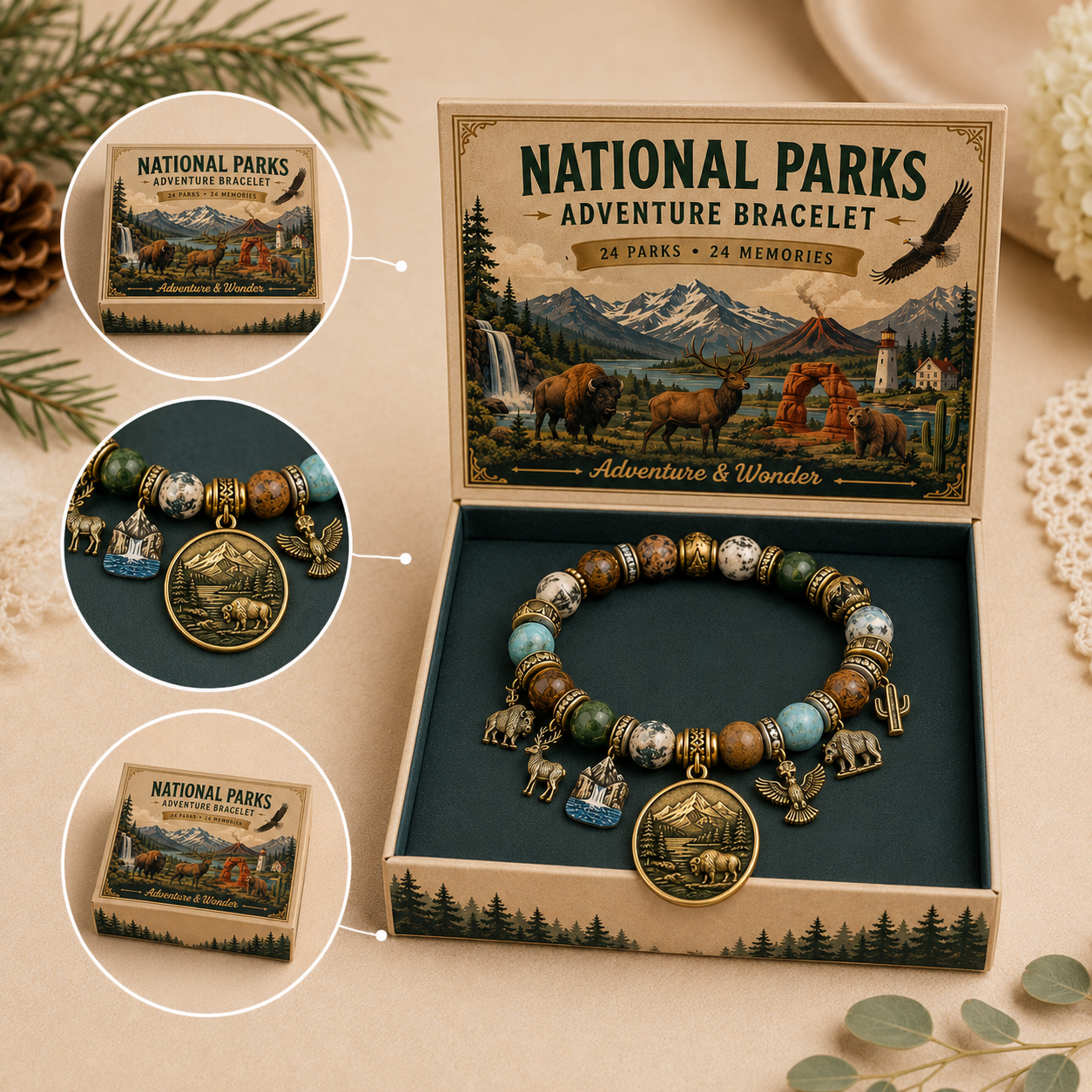 🎁Last Day Promo: 49% OFF 🏞️ -National Nature Park Faith Bracelet