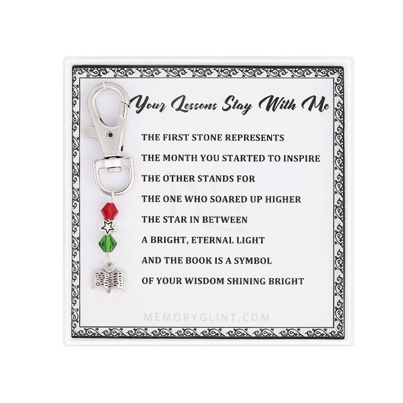 Your Lessons Stay With Me Poem & Charm, Book