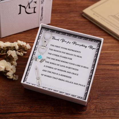 Thank You for Prescribing Hope Poem & Charm, Pen