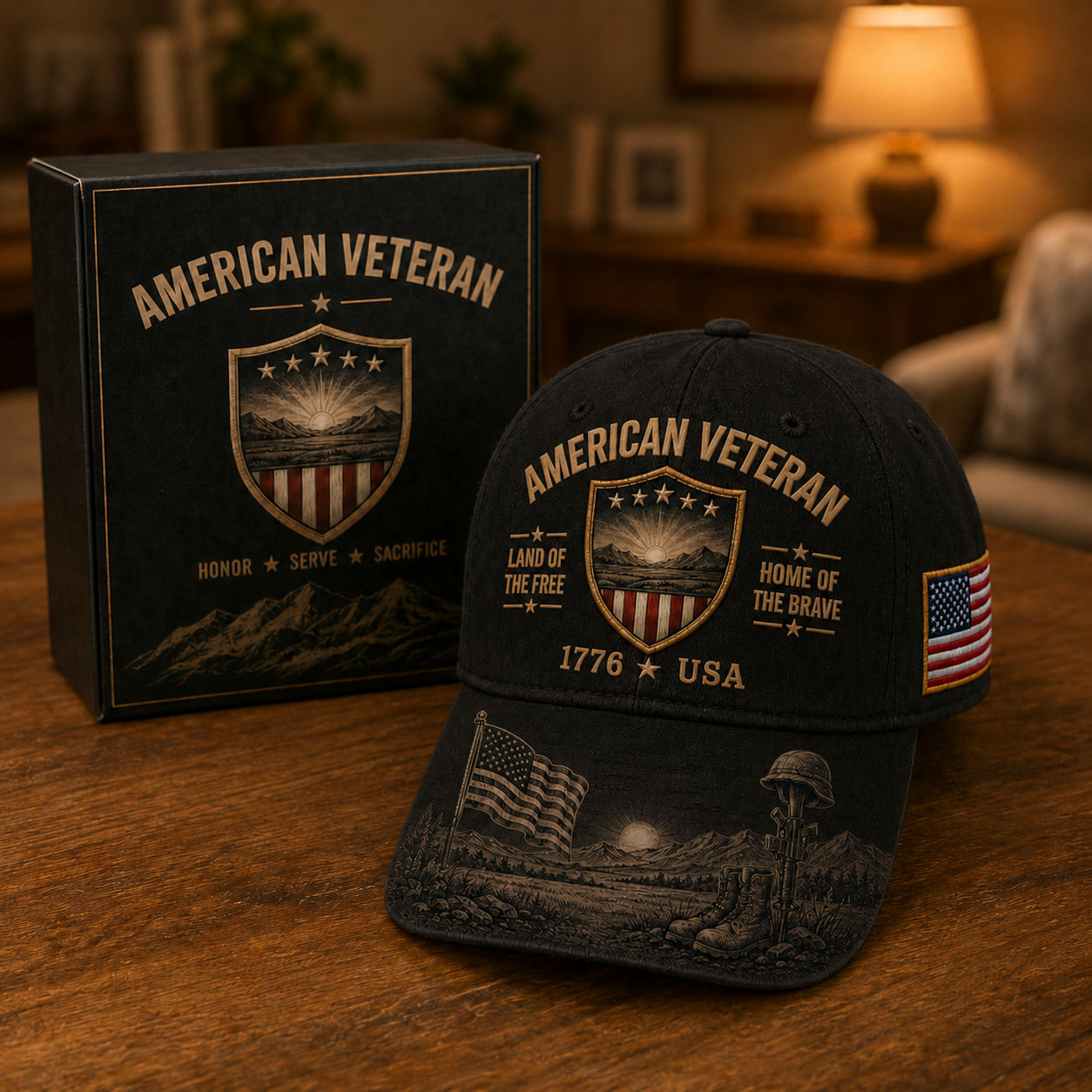 ⭐ American Veteran Memorial Hat – A Symbol of Honor, Courage & Pride