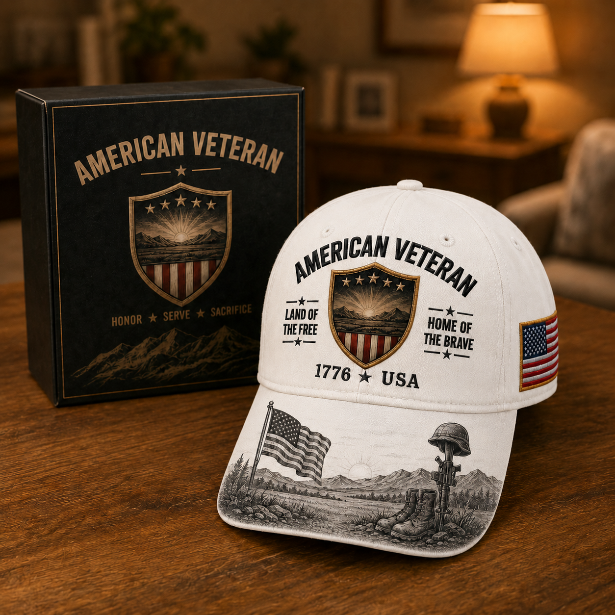 ⭐ American Veteran Memorial Hat – A Symbol of Honor, Courage & Pride