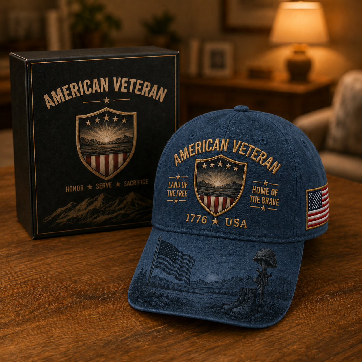 ⭐ American Veteran Memorial Hat – A Symbol of Honor, Courage & Pride