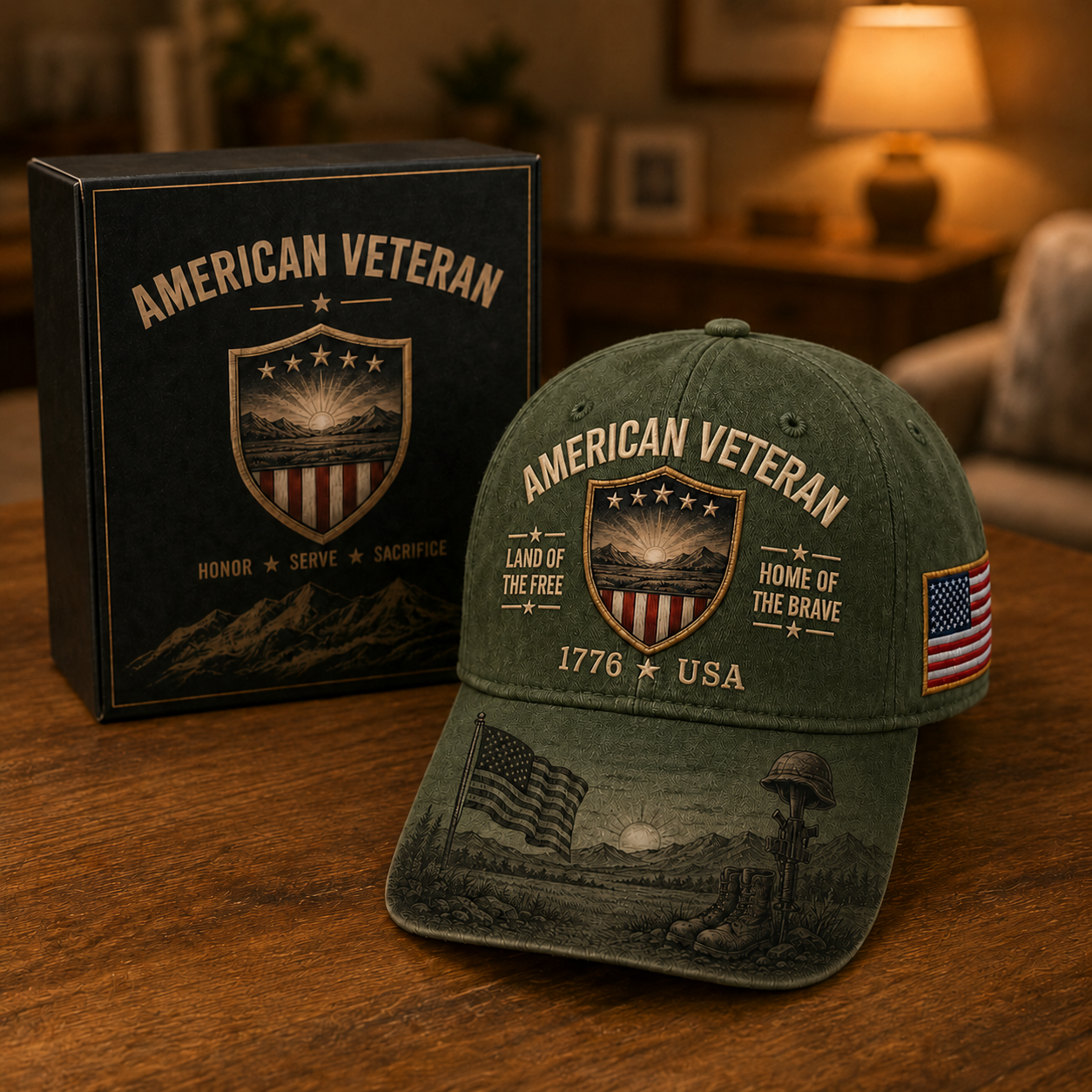 ⭐ American Veteran Memorial Hat – A Symbol of Honor, Courage & Pride