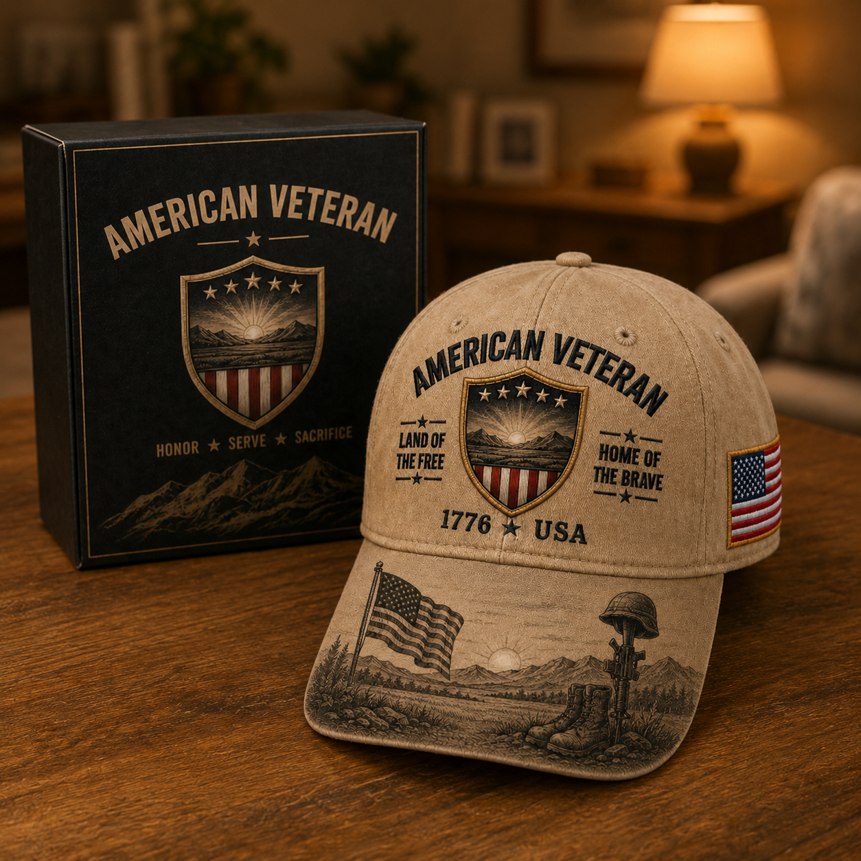⭐ American Veteran Memorial Hat – A Symbol of Honor, Courage & Pride