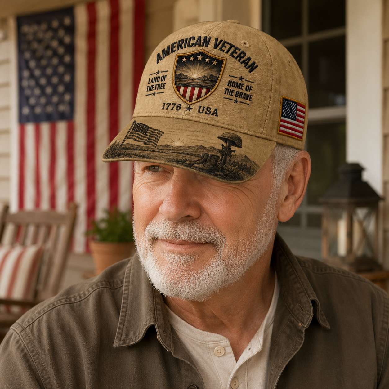 ⭐ American Veteran Memorial Hat – A Symbol of Honor, Courage & Pride