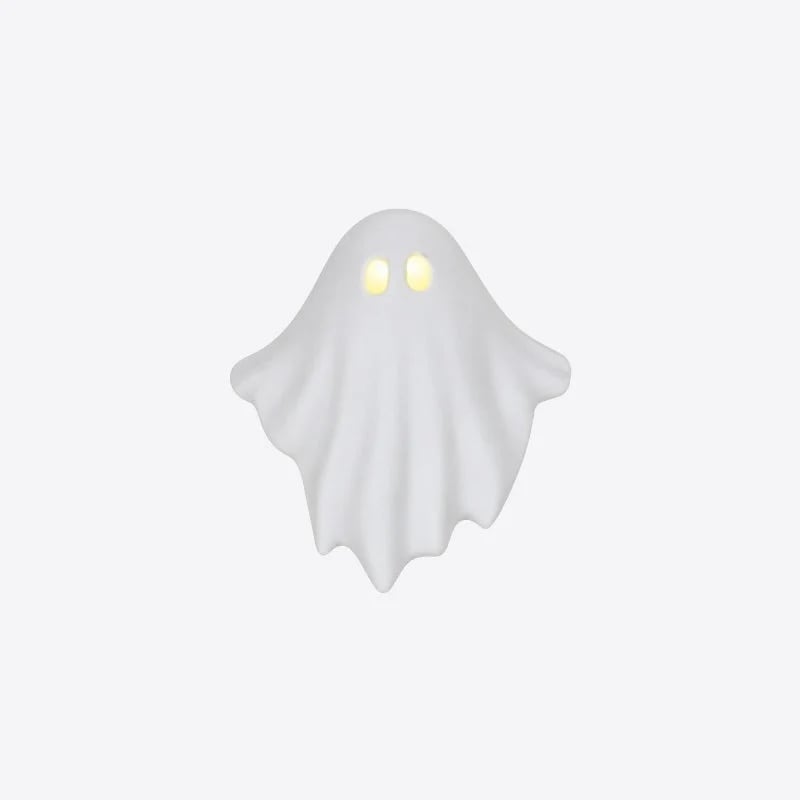 👻✨Luminous Ghost Ornament – Cute LED Halloween Tabletop Decor for Mantel, Shelf & Entryway
